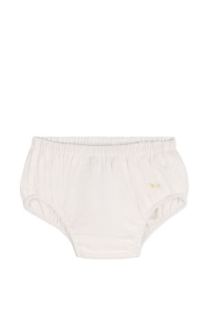 Set abito, coulotte e capellino bianco con finiture in pizzo CHLOÉ KIDS | C20935117